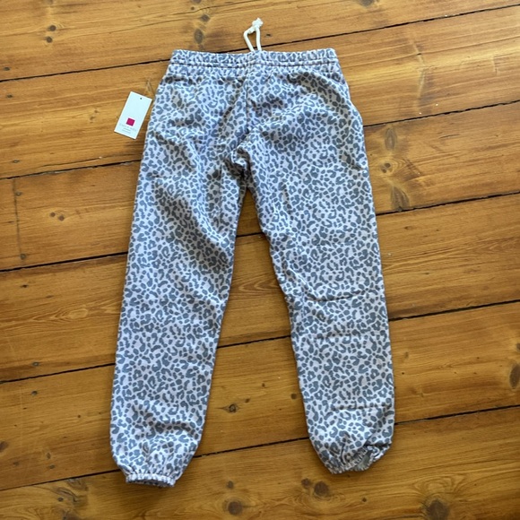 Emily Hsu Pink Leopard Print Sweatpants - Picture 2 of 7